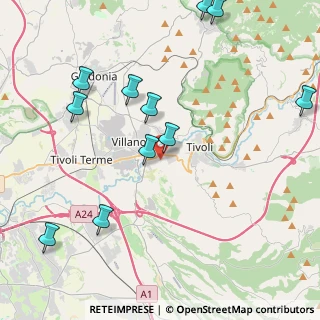 Mappa 00010 Tivoli RM, Italia (5.20727)