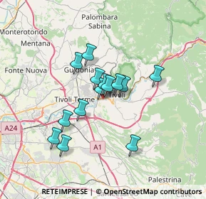 Mappa 00010 Tivoli RM, Italia (5.40429)