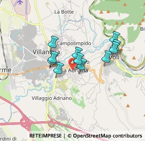 Mappa 00010 Tivoli RM, Italia (1.40273)