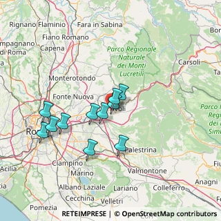 Mappa 00010 Tivoli RM, Italia (12.91273)