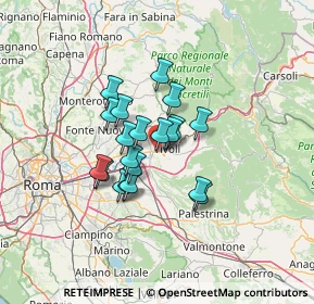 Mappa 00010 Tivoli RM, Italia (9.824)
