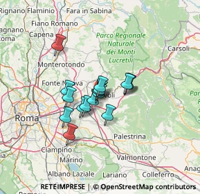 Mappa 00010 Tivoli RM, Italia (9.05)