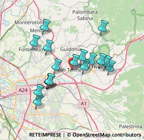 Mappa Via Bari, 00012 Guidonia Montecelio RM, Italia (6.85118)