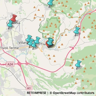 Mappa Via Rivellese, 00019 Tivoli RM, Italia (4.13833)