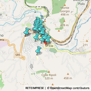 Mappa Via Rivellese, 00019 Tivoli RM, Italia (0.7145)