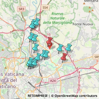Mappa Via Riccardo Bacchelli, 00137 Roma RM, Italia (3.62765)