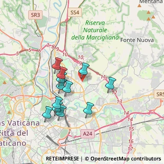 Mappa Via Riccardo Bacchelli, 00137 Roma RM, Italia (3.50083)
