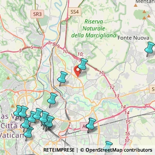 Mappa Zona, 00137 Roma RM, Italia (7.05706)