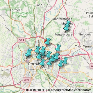 Mappa Zona, 00137 Roma RM, Italia (7.084)