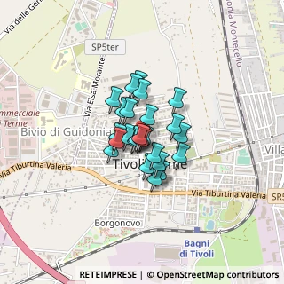 Mappa Via Dante Alighieri, 00011 Tivoli RM, Italia (0.24615)