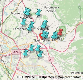 Mappa Via Dante Alighieri, 00011 Tivoli RM, Italia (6.61889)