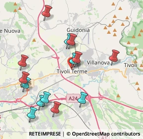 Mappa Via Dante Alighieri, 00011 Tivoli RM, Italia (4.56643)