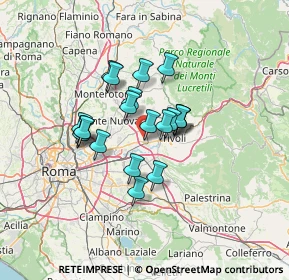 Mappa Via Dante Alighieri, 00011 Tivoli RM, Italia (10.2665)