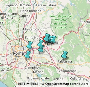 Mappa Via Dante Alighieri, 00011 Tivoli RM, Italia (7.92333)