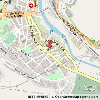 Mappa Via Empolitana, 153, 00019 Tivoli, Roma (Lazio)