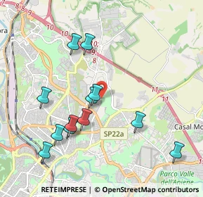 Mappa Viale Ezra Pound, 00137 Roma RM, Italia (2.1375)