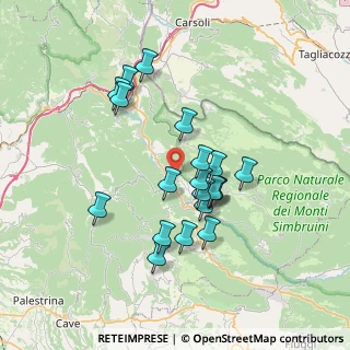 Mappa Contrada Valle Chiappante, 00028 Subiaco RM, Italia (6.571)
