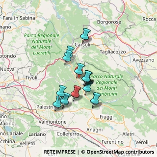Mappa Contrada Valle Chiappante, 00028 Subiaco RM, Italia (10.896)