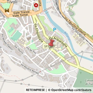 Mappa Via Empolitana, 174, 00019 Tivoli, Roma (Lazio)