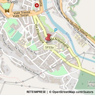 Mappa Via Empolitana, 115, 00019 Tivoli, Roma (Lazio)