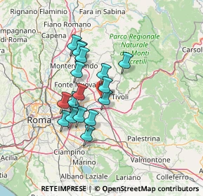 Mappa Via Ugo la Malfa, 00011 Tivoli RM, Italia (11.34765)