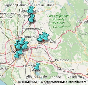 Mappa Via Ugo la Malfa, 00011 Tivoli RM, Italia (16.696)
