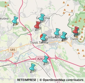 Mappa Via Ugo la Malfa, 00011 Tivoli RM, Italia (4.21091)