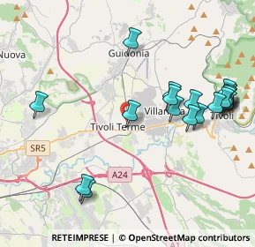 Mappa Via Ugo la Malfa, 00011 Tivoli RM, Italia (4.8725)