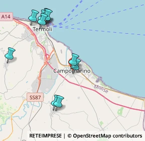 Mappa Via Risorgimento, 86042 Campomarino CB, Italia (5.04091)