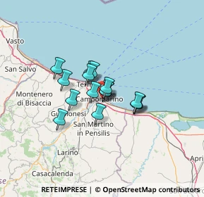 Mappa Via A. de Gasperi, 86042 Campomarino CB, Italia (8.23063)