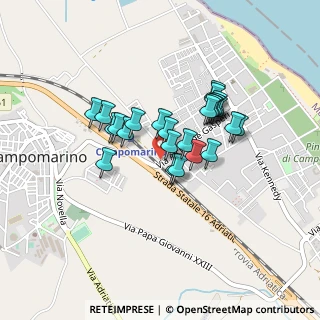 Mappa Via A. de Gasperi, 86042 Campomarino CB, Italia (0.346)