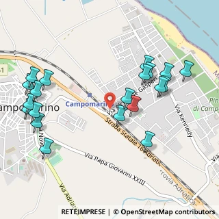 Mappa Via A. de Gasperi, 86042 Campomarino CB, Italia (0.626)