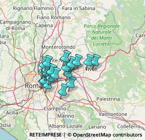 Mappa Via Tiburtina Km 20, 00159 Roma RM, Italia (10.5485)