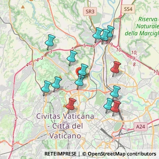 Mappa Via Tuscania, 00191 Roma RM, Italia (3.84)