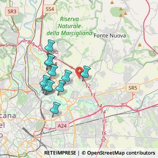 Mappa Via Francesco Paolo Bonifacio, 00156 Roma RM, Italia (3.64333)