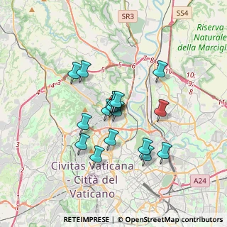 Mappa Via Poggio Martino, 00191 Roma RM, Italia (2.83824)