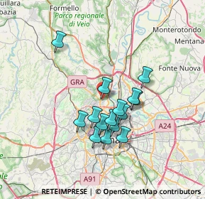 Mappa Via Poggio Martino, 00191 Roma RM, Italia (5.99)