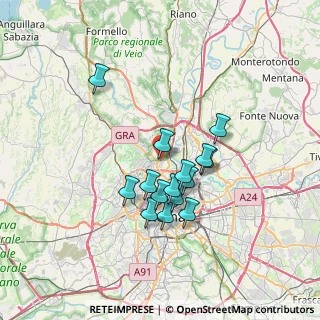 Mappa Via Poggio Martino, 00191 Roma RM, Italia (5.99)