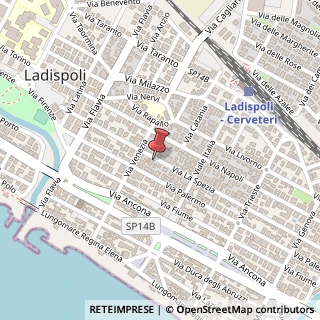 Mappa Via la Spezia, 117, 00055 Ladispoli, Roma (Lazio)