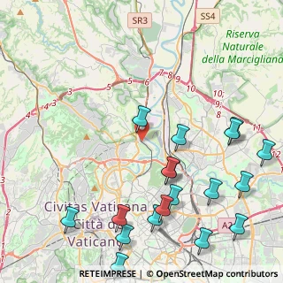 Mappa Via Camposampiero, 00192 Roma RM, Italia (5.845)