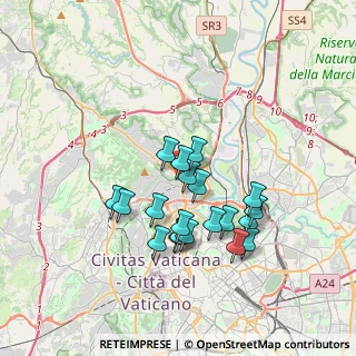Mappa Via Vilfredo Pareto, 00191 Roma RM, Italia (3.28)