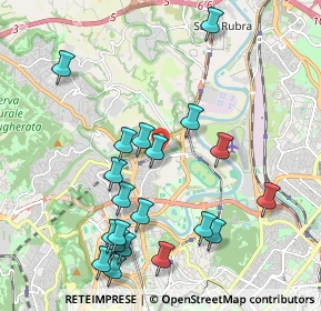 Mappa Via Castelfranco di sotto, 00191 Roma RM, Italia (2.3345)