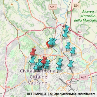 Mappa Via Castelfranco di sotto, 00191 Roma RM, Italia (3.93)