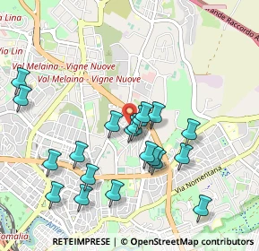 Mappa Via Luciano Zuccoli, 00137 Roma RM, Italia (1.0205)