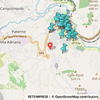 Mappa Strada di Pomata, 00019 Tivoli RM, Italia (1.0495)
