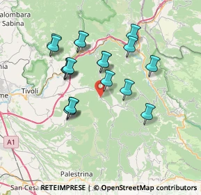 Mappa Via del Castagneto, 00020 Ciciliano RM, Italia (6.85278)