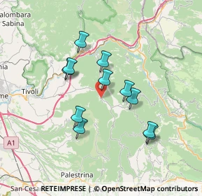 Mappa Via del Castagneto, 00020 Ciciliano RM, Italia (6.40273)