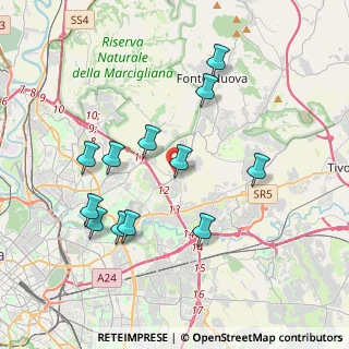 Mappa Via Belmonte in Sabina, 00131 Roma RM, Italia (3.98667)