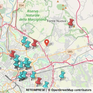Mappa Via Belmonte in Sabina, 00131 Roma RM, Italia (6.832)