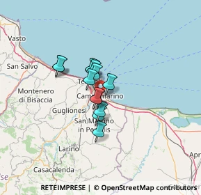 Mappa Via Sicilia, 86042 Campomarino CB, Italia (8.11385)